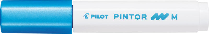 Pilot Pigment-Marker Pintor – Rundspitze 1,5-2,2 mm – Sortiert – 6er-Set – Für dunkle Oberflächen geeignet