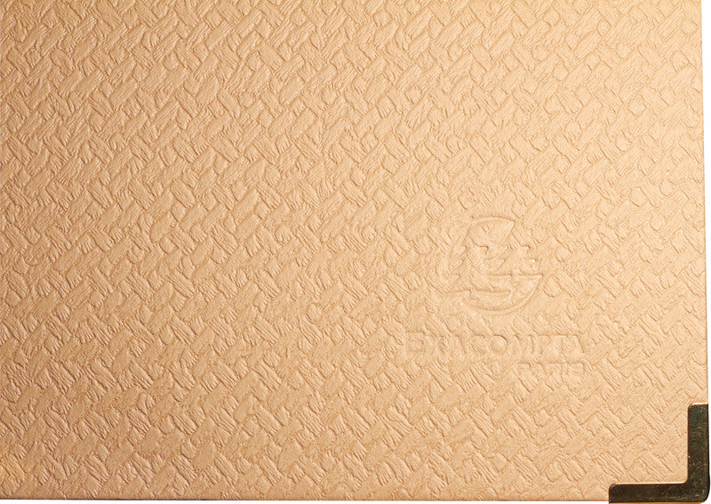 Exacompta Sammelmappe, für A4, Karton, beige, mit Bändern