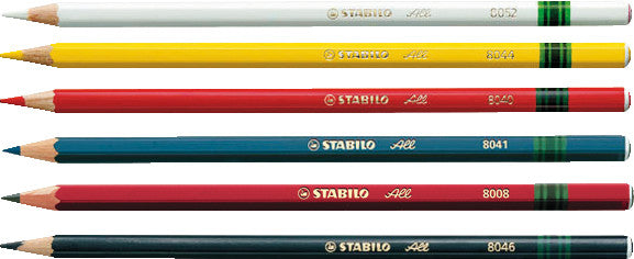 STABILO Aquarellfarbstift Spezialstift All – Einzelstift Grün, Minen-Ø 3,3 mm