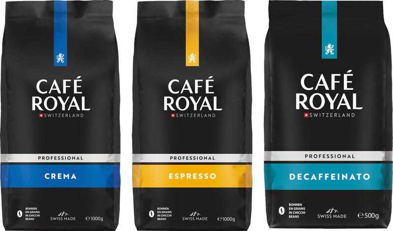 Café Royal Decaffeinato Kaffeebohnen – 500 g – Arabica – Mittlere Röstung – Intensität 2/5