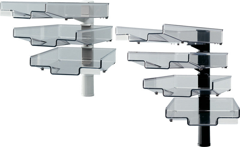 Hansa Briefkorb – Kunststoff, für A4, mit Griffausschnitt, hochglänzend, schwarz, B 240 × H 410 × T 340 mm