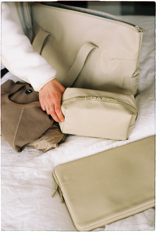 Beckmann Reisetasche Weekendbag – 45 l, rPET, beige