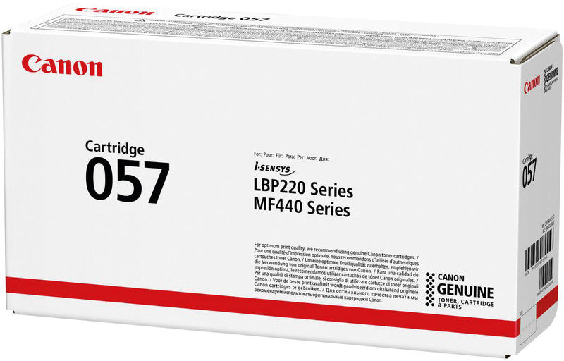Canon Toner 057 – schwarz, 3100 Seiten – für Mono-Laserdrucker/Multifunktionsgeräte