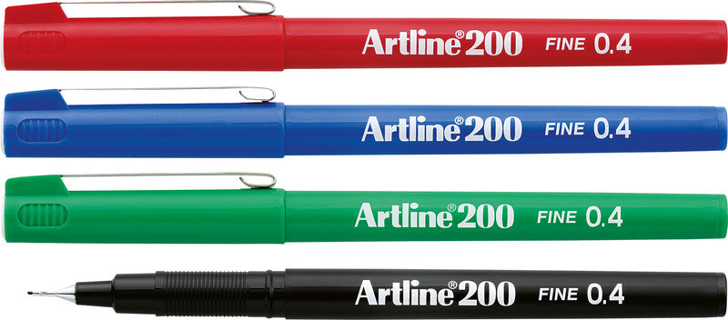 Artline 200 Fineliner 0,4 mm – rot