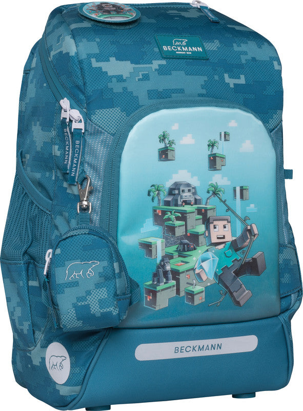 Beckmann Schulrucksack Active Air Flx – 6-teilig – Jungle Game – recycelter Bestandteil