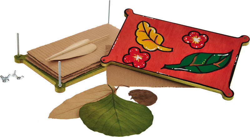 Blumenpresse, 23 × 13 × 5,5 cm, Birke