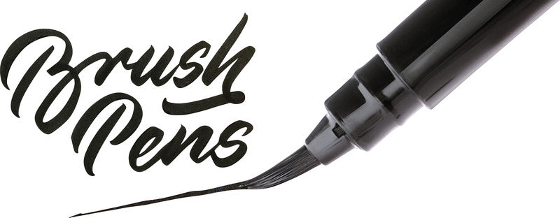 Pentel Pocket Brush Pinselstift – Pinselspitze, pigmentiert, wasserfest, grau