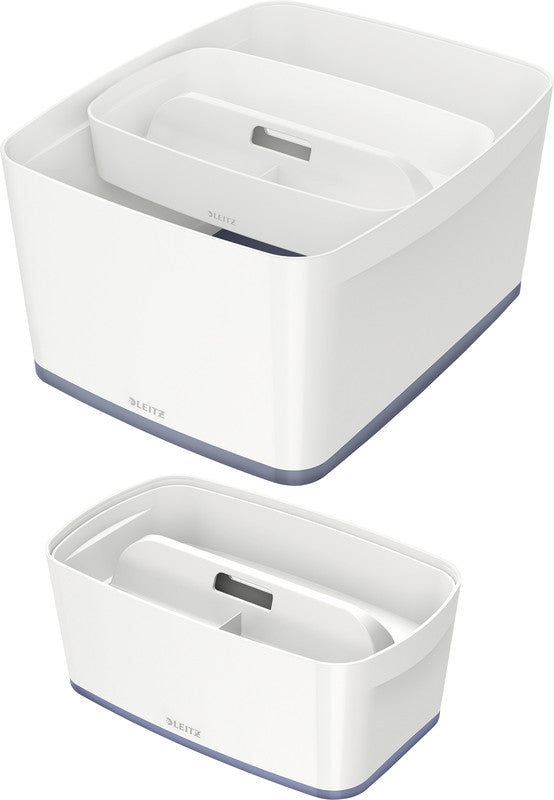 Leitz Einsatz – für MyBox (Klein, Gross), Kunststoff, Weiss, 30,7 × 5,6 × 18,1 cm – 1er-Pack
