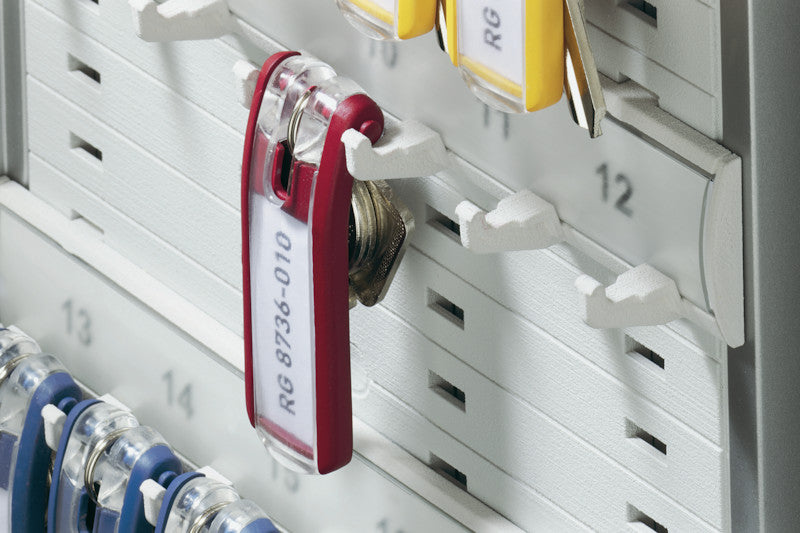 Durable Schlüsselschild Key Clip – rot, Kunststoff, Beschriftungsfeld, 6 Stk. – für Key Box Code 36