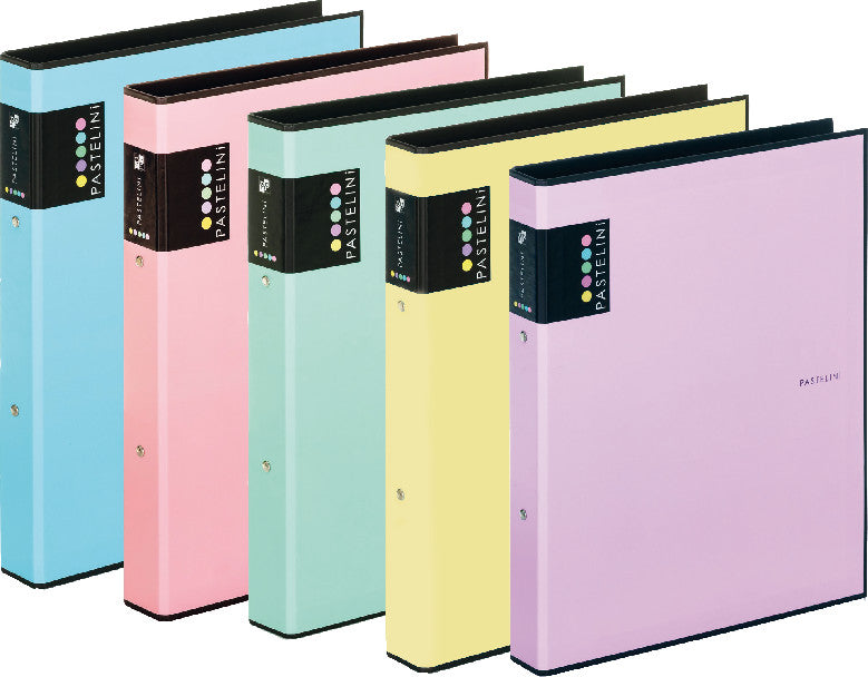 Pastelini Zeigebuch – A4 Hochformat – 2-Ring, Ø 25 mm, Rücken 40 mm – Blau, Karton