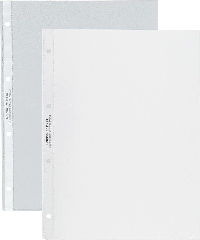 Kolma Sichtmappe A4 – Transparent, Kunststoff, 100 µm, Blendfrei, 100er-Pack, 100% Rezyklierbar
