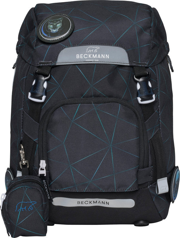 Beckmann Classic Schulrucksack – Panther – 24,0×37,0×25,0 cm – aus recycelten PET-Flaschen