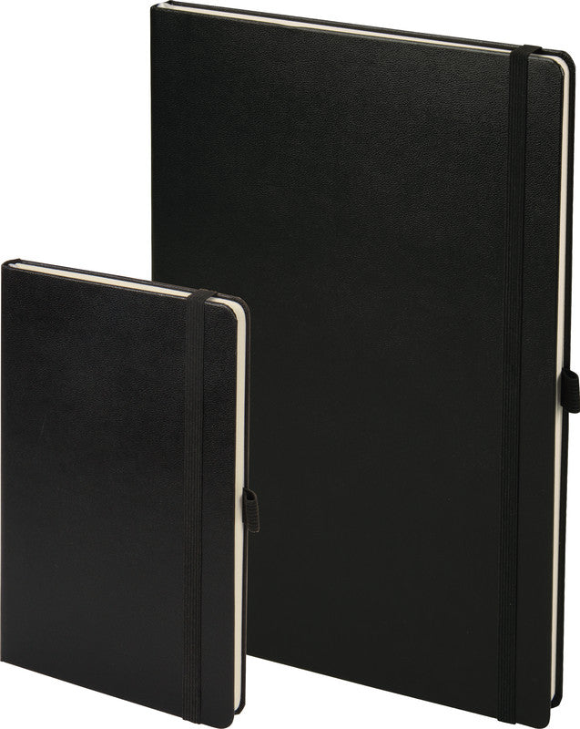 Biella Notizbuch Kompagnon Classic, 125 × 195 mm, liniert, Fadenheftung, 192 Seiten, 80 g/m² – schwarz