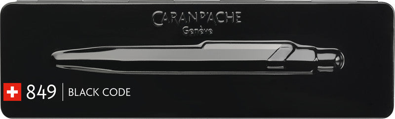 Caran d-Ache Caran d'Ache Kugelschreiber – schwarz, seidenmatt, Aluminium