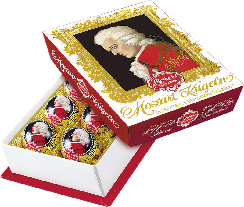 Reber Barock Pralinés Mozart-Kugeln – Pistazie, Dunkel/Milch, 6 × 20 g (120 g)