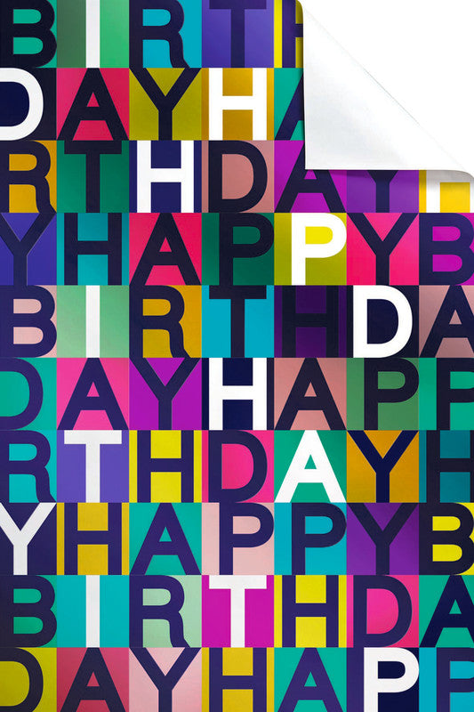 Stewo Geschenkpapier – Ilmi, Geburtstag – gestrichenes Papier, 80 g/m² – 700 × 1000 mm