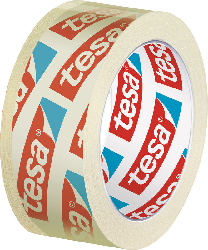 TESA Klebeband – permanent, klar, Kunststoff, 15 mm × 10 m, Kern Ø 26 mm