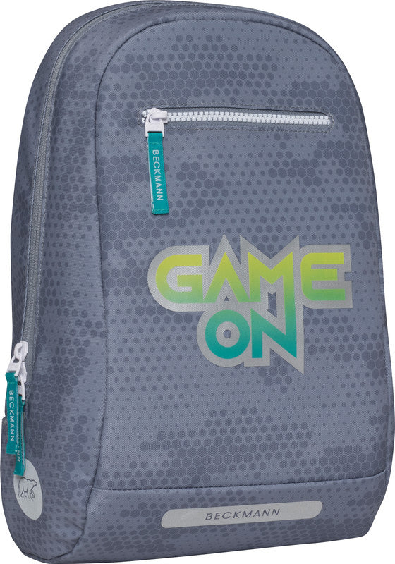 Beckmann Classic Schulrucksack 1st – 6-teilig – Game On – 24 × 37 × 25 cm – Recycelte Materialien