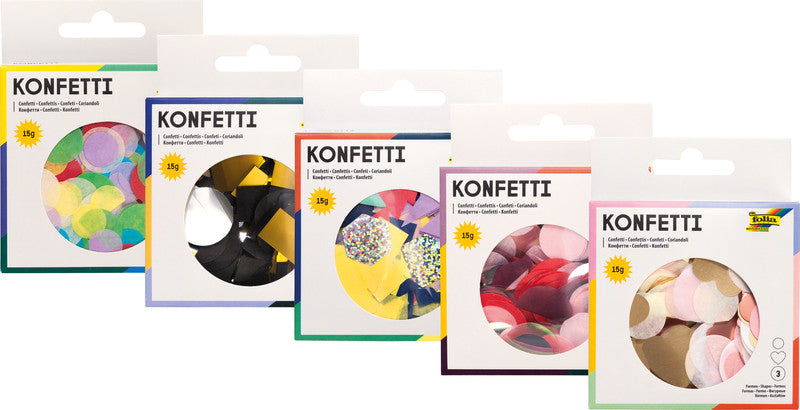 Folia Konfetti, mehrfarbig, modernes Design, recyclingfähig, FSC-zertifiziert