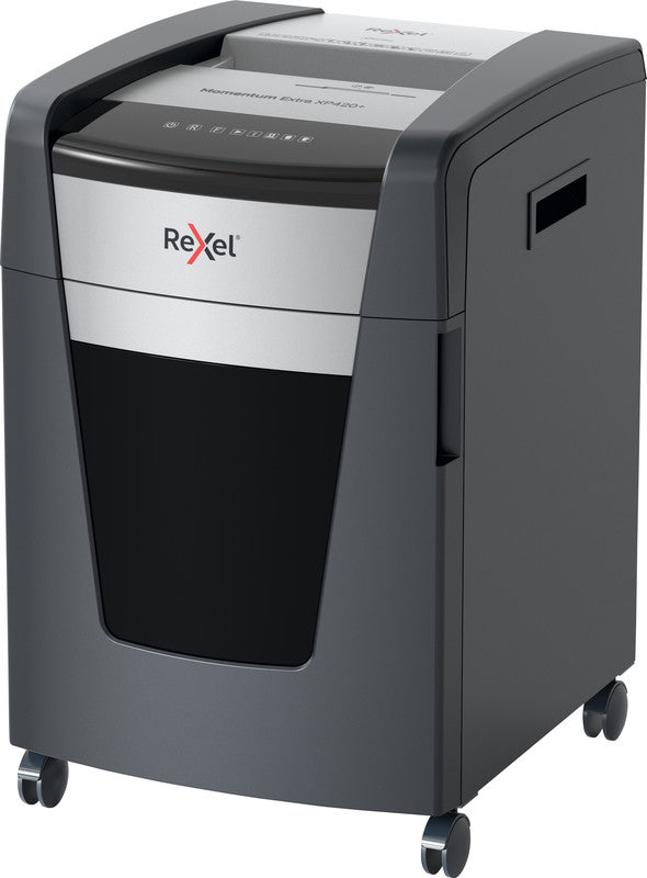 Rexel Momentum Extra XP420+ – Aktenvernichter, DIN P-4, Partikelschnitt 4 × 35 mm, 20 Blatt, 60 l, A4