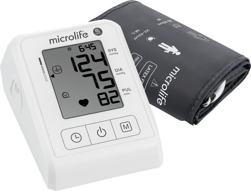 Microlife Blutdruckmessgerät – Kunststoff, weiss/schwarz, 92 × 124 × 61 mm, 250 g