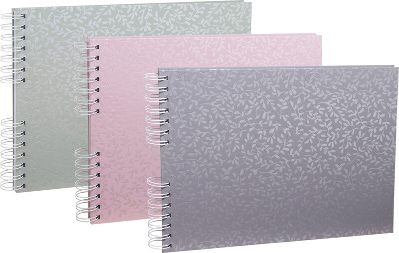 Exacompta Fotoalbum – für 320 × 220 mm, blaugrau, Spiralbindung, mit Prägung, Karton