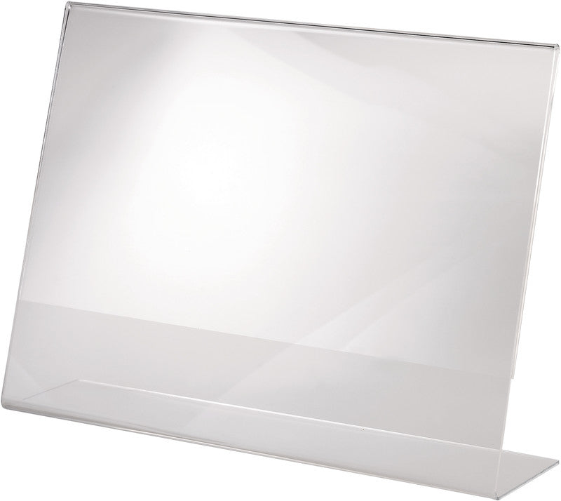 Sigel Tischaufsteller – für A4 quer, transparent, Kunststoff, 300×63×210 mm