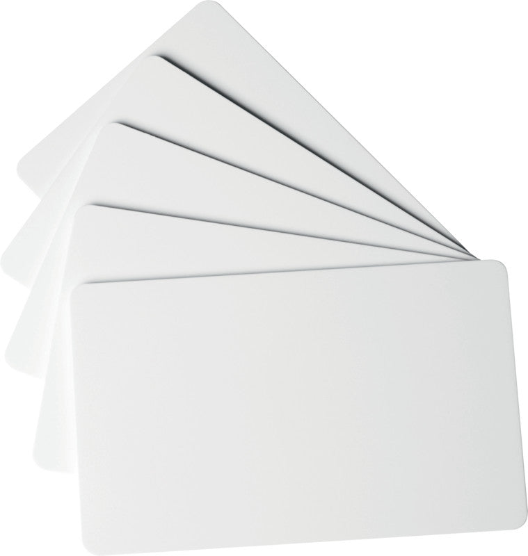 Durable Druckkarten 85,6 × 53,98 mm, Weiss, Kunststoff – 100 Karten