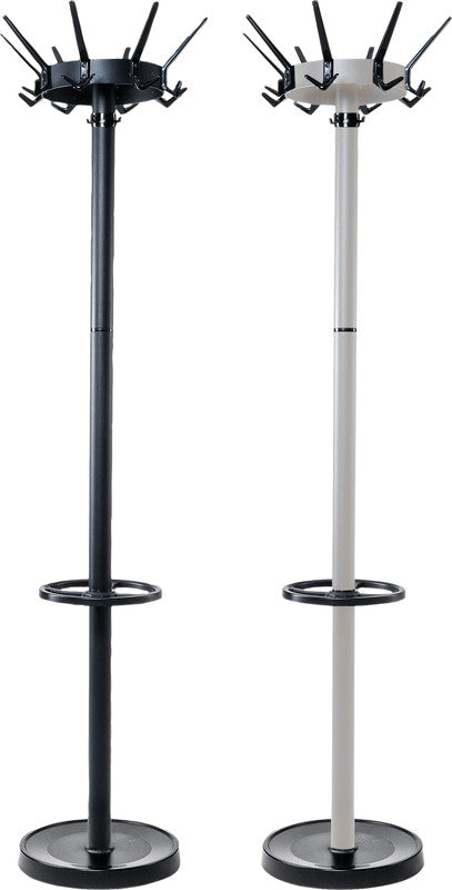 MAUL Garderobenständer (mit Schirmhalter, drehbare Krone) – Stahl – Schwarz – 1'725 mm