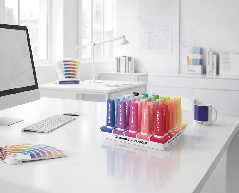 STABILO Textmarker – 30er Set, Farben sortiert, Keilspitze 2–5 mm