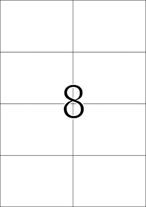 HERMA Etiketten, 105 mm × 74 mm, weiss, Papier, permanent, 800 Etiketten (100 Blatt)