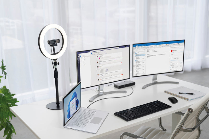 Kensington L1000 – Ringlicht mit Webcam-Halterung – Bi-Color, USB-A, für Kensington Ecosystem