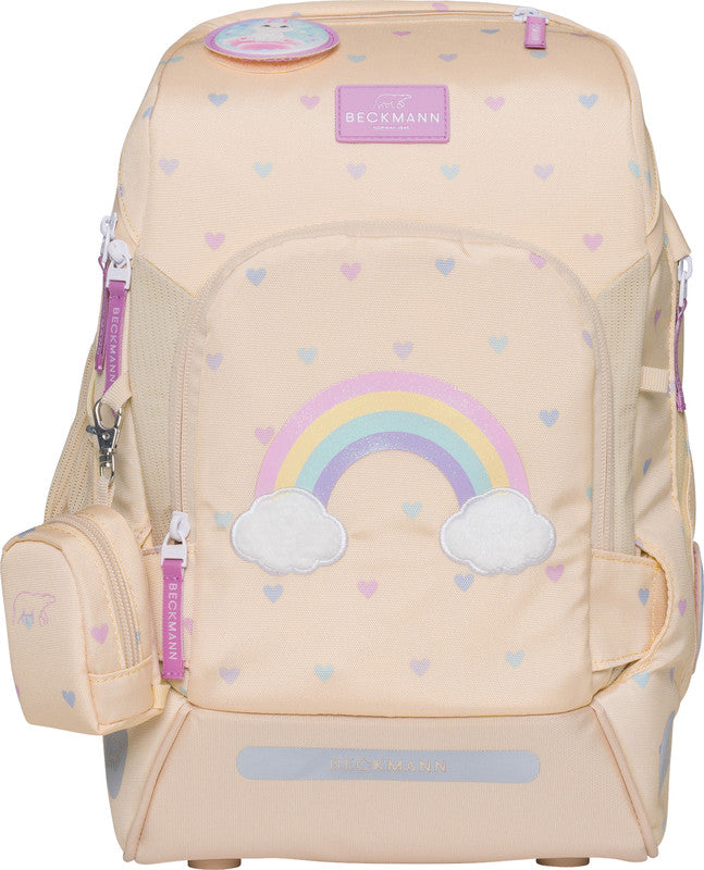 Beckmann Schulrucksack Active Air FLX – 6-teilig, Yellow Heart – 26,0×39,0×22,0 cm – recycelter Bestandteil