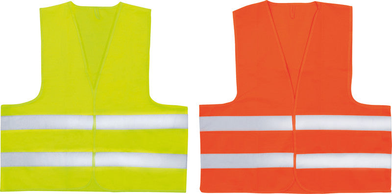 Easyabsorb Sicherheitsweste – Kunststoff, Orange, mit Klettverschluss