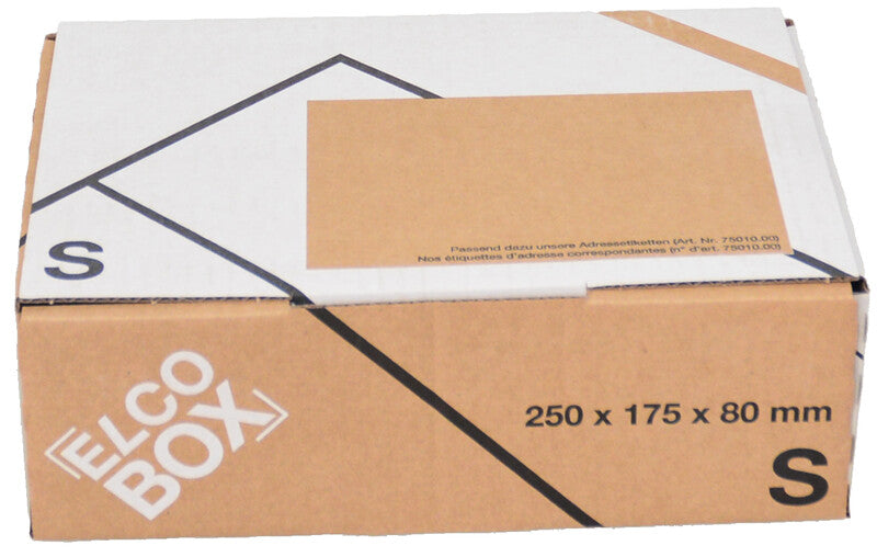 Elco Versandbox, braun – 260 × 190 × 90 mm