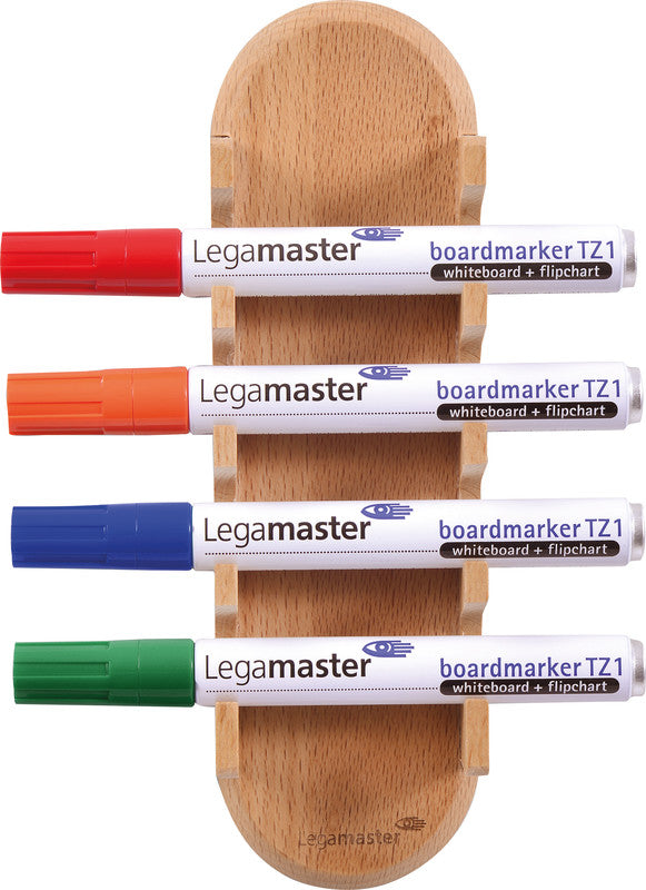Legamaster Stiftehalter – 6,2 × 24 cm, Buche, magnetisch – für Glasmagnettafeln
