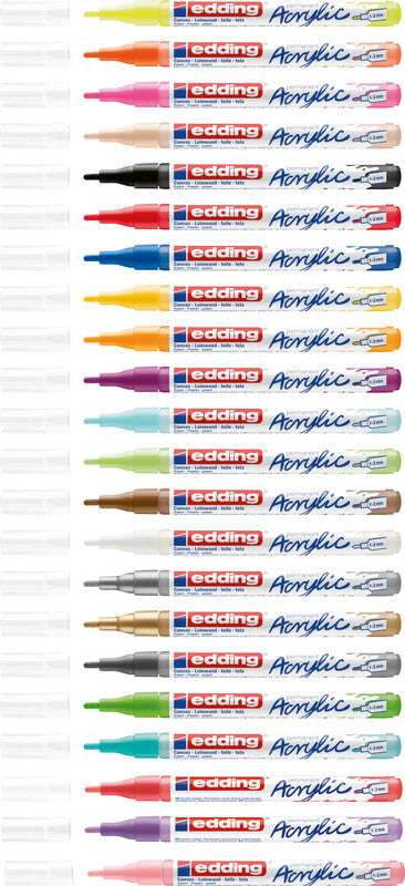 Edding 5300 Acrylmarker – Rundspitze 1–2 mm – Koralle