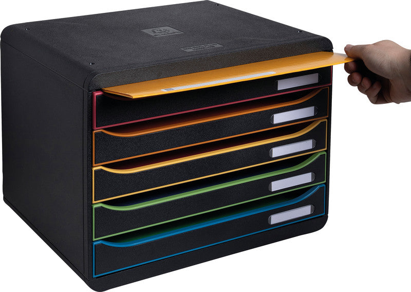 Exacompta Schubladenelement – für Format A4+ (Querformat) – 355 × 271 × 270 mm