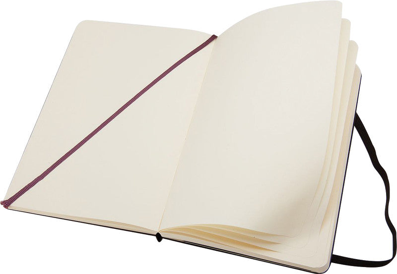 Moleskine Notizbuch, 90 × 140 mm, blanko, Leimbindung, Hardcover, 192 Seiten, 70 g/m² – schwarz