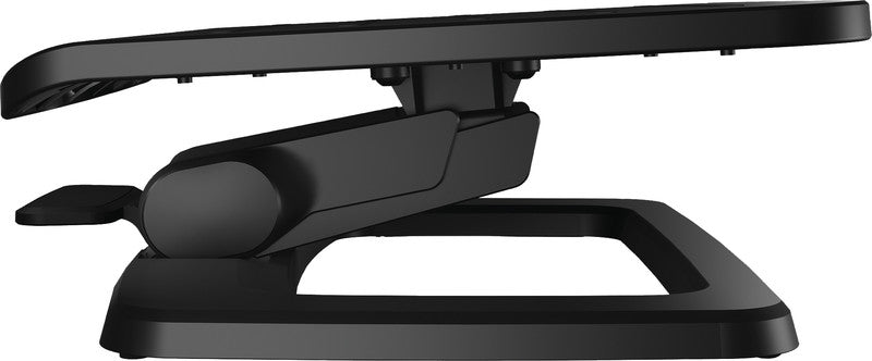 Fellowes Fussstütze Hana – 45 × 21,8 × 17,5 cm, Aluminium/Esche, schwarz