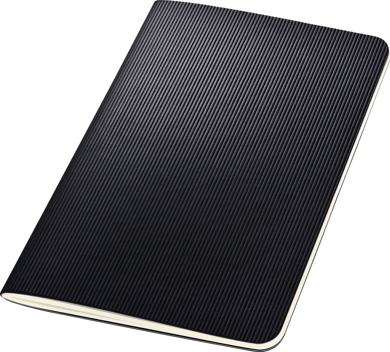 Sigel Notizheft, 93 × 140 mm, kariert, Fadenheftung, Softcover, 64 Seiten, 80 g/m² – schwarz