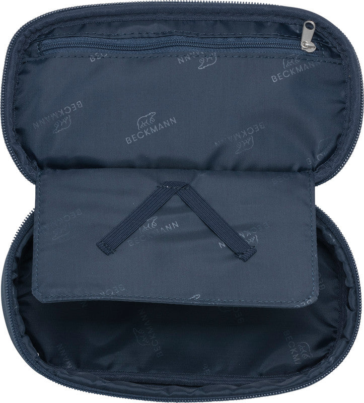 Beckmann Sport Jr. Etui, leer – Blue Hearts – Kunststoff – 22 × 11 × 5 cm