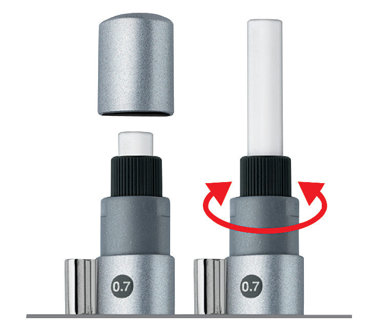 Faber-Castell Grip 2011 Druckbleistift – 0,7 mm, silber