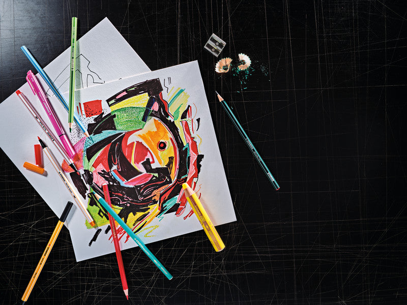 STABILO Fineliner – 25er-Set 0,4 mm – 25 Farben, sortiert