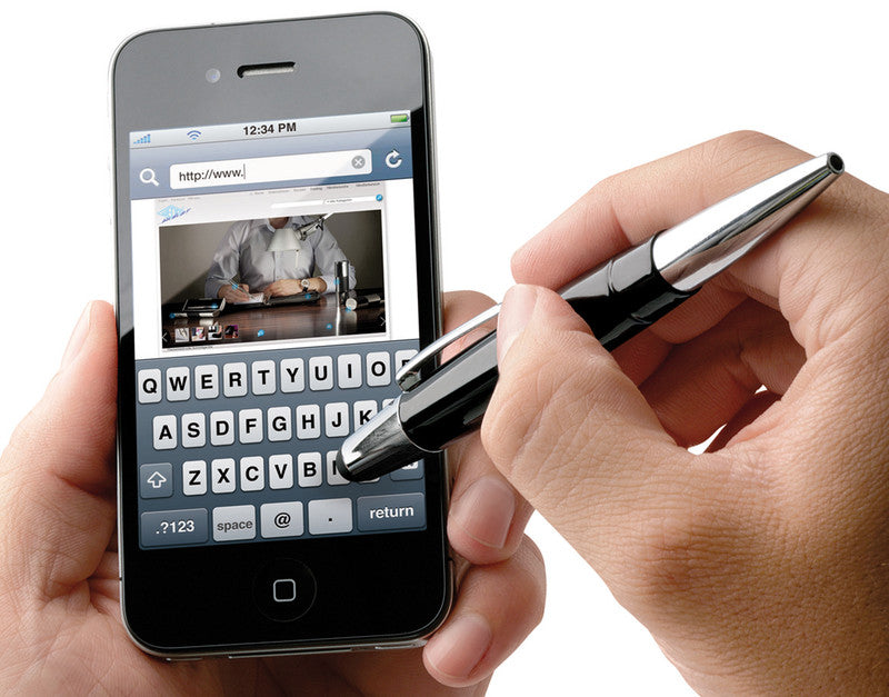 Wedo Eingabestift Touch Pen – Aluminium, Weiss