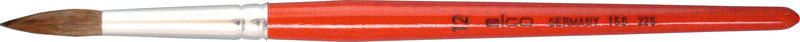 Elco pinsel Elco Aquarellpinsel – braun, Ponyhaar, Ø 7 × 215 mm, 1er-Pack, Aluminiumzwinge, rund