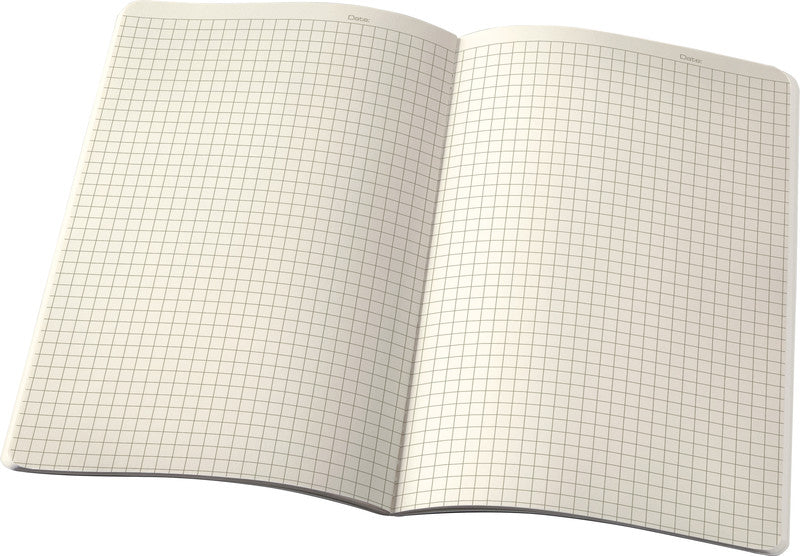 Sigel Notizheft, 187 × 270 mm, kariert, Fadenheftung, Softcover, 64 Seiten, 80 g/m² – schwarz