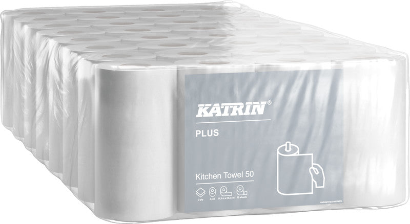 Katrin Haushaltspapier, weiss, 23 × 22,5 cm, 4 Stk., eco:plus
