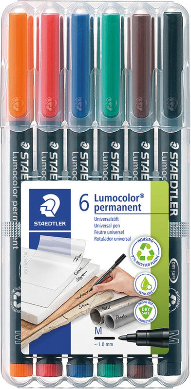 Staedtler Permanentmarker – sortiert, 6er Pack
