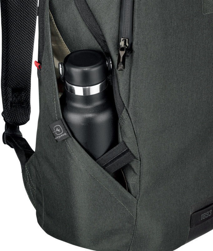 Wenger/SwissGear Wenger MX ECO Light – Notebook-Rucksack – für 16" Notebook, 19 l, rPET, Grau, Anti-Diebstahl-Verschluss